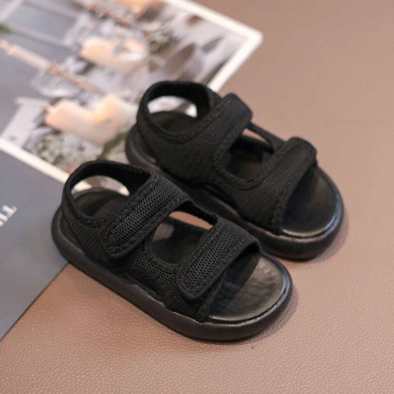 Mini Fashion™ - Stylischer Look - Kindersandalen Schwarz / 20 (5- 6 Jahre) | Pädagogisches Holzspielzeug von Mein Kleines Baby