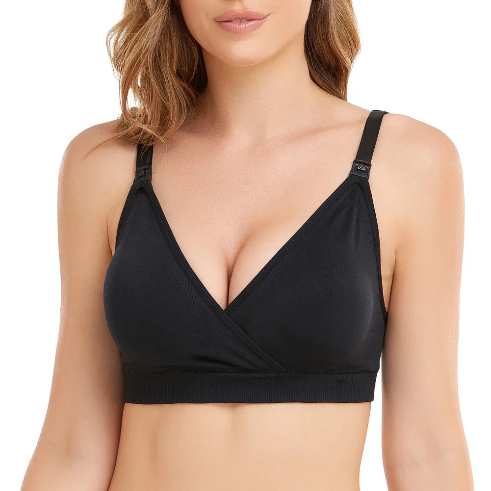Mini Fashion™ - Still-BH ohne Bügel Schwarz / XL | Pädagogisches Holzspielzeug von Mein Kleines Baby