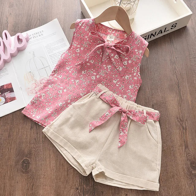 Mini Fashion™ - Strålende i blomster - Blomsterpige-sæt Lyserød / 104 (4-5 år) | Pädagogisches Holzspielzeug von Mein Kleines Baby