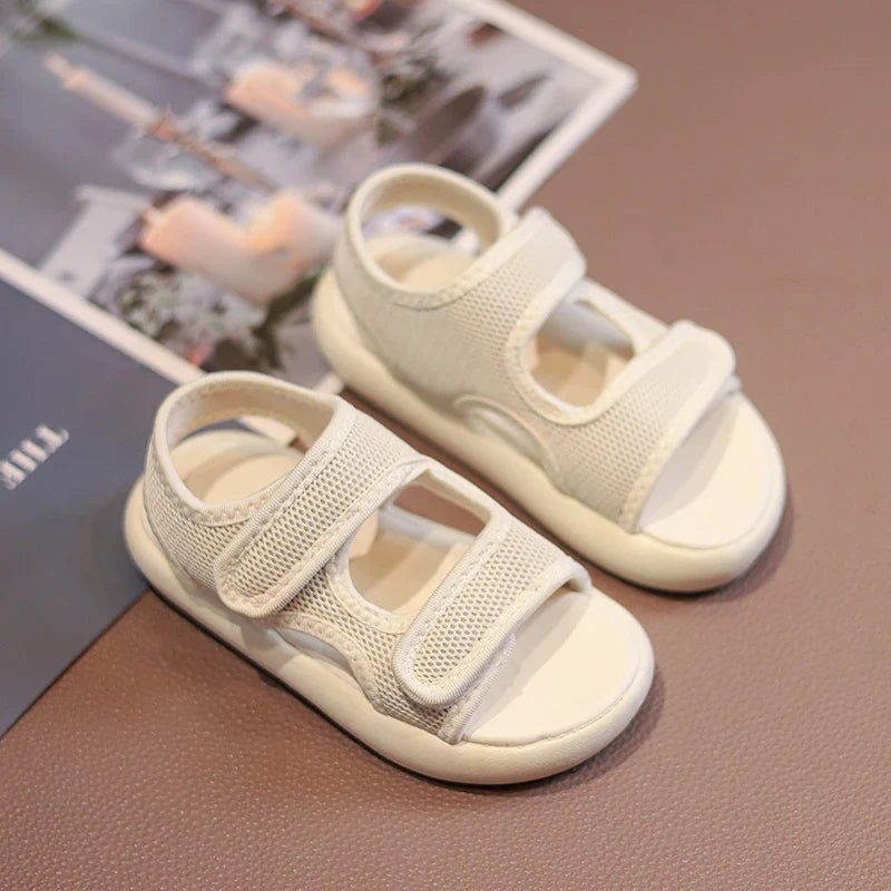 Mini Fashion™ - Stylischer Look - Kindersandalen Beige / 20 (5- 6 Jahre) | Pädagogisches Holzspielzeug von Mein Kleines Baby