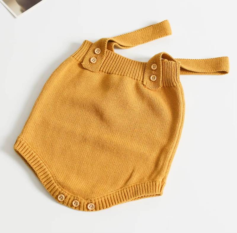 Mini Fashion™ - Süßer gestrickter Babystrampler Frost brechen / 80 (12 Monate) | Pädagogisches Holzspielzeug von Mein Kleines Baby