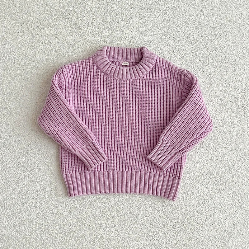 Mini Fashion™ - Superweicher Stoff - Strickpullover Lila / 116 (6 Jahr) | Pädagogisches Holzspielzeug von Mein Kleines Baby