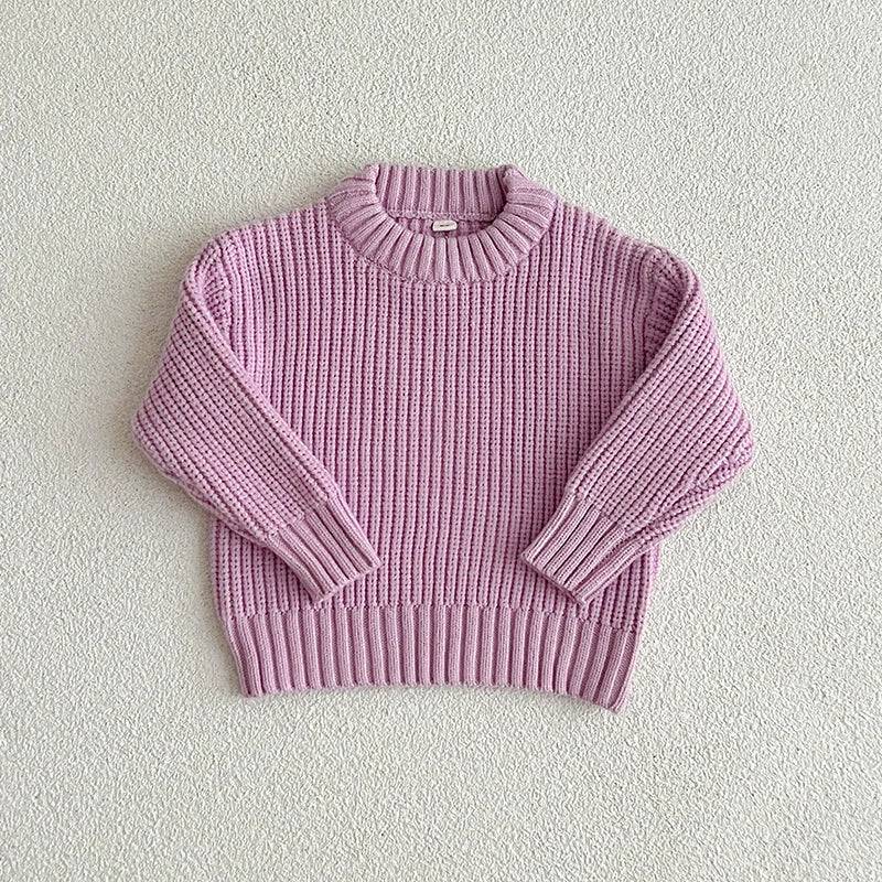 Mini Fashion™ - Superweicher Stoff - Strickpullover Lila / 116 (6 Jahr) | Pädagogisches Holzspielzeug von Mein Kleines Baby