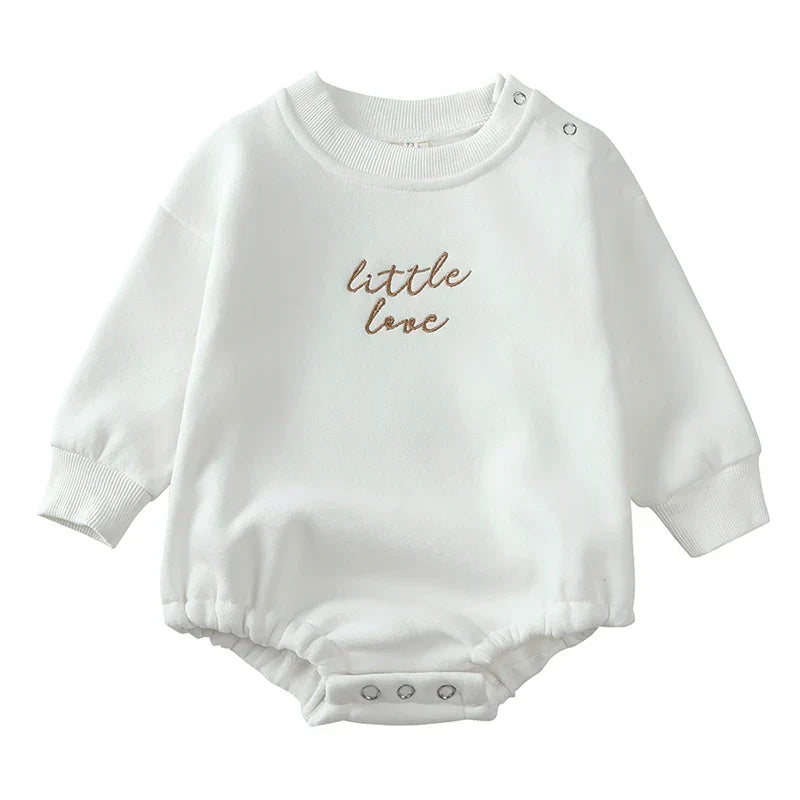 Mini Fashion™ - Varm og Behagelig - Langærmet Romper Hvid / 80 (9-12 måneder) | Pädagogisches Holzspielzeug von Mein Kleines Baby