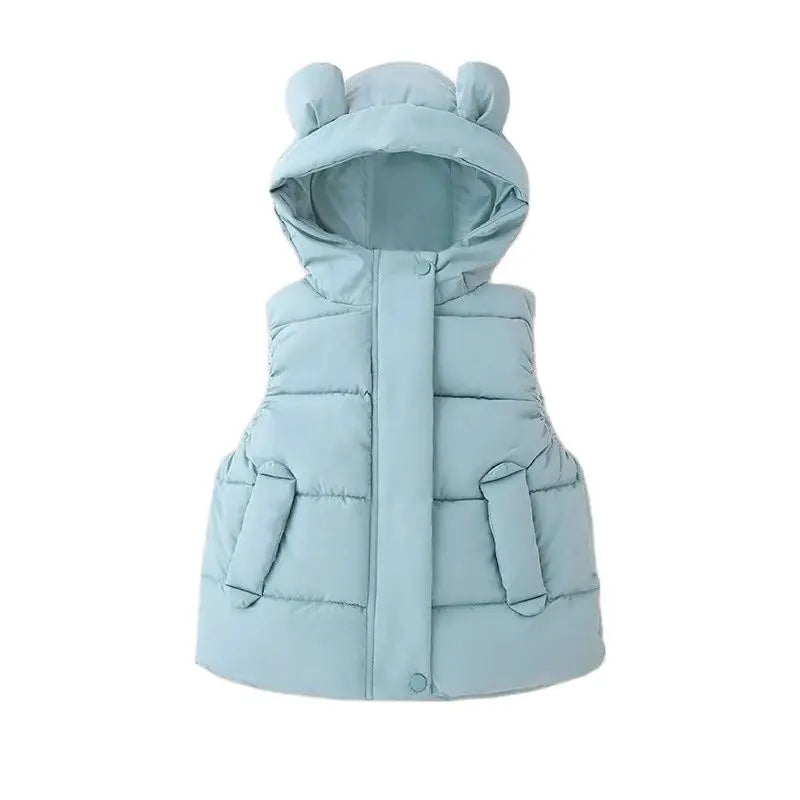 Mini Fashion™ - Varm & Trendy - Vest med Hætte Grøn / 110 (4 År) | Pädagogisches Holzspielzeug von Mein Kleines Baby