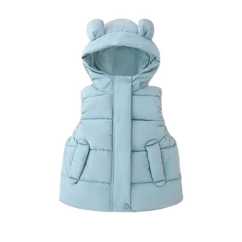 Mini Fashion™ - Varm & Trendy - Vest med Hætte Grøn / 110 (4 År) | Pädagogisches Holzspielzeug von Mein Kleines Baby