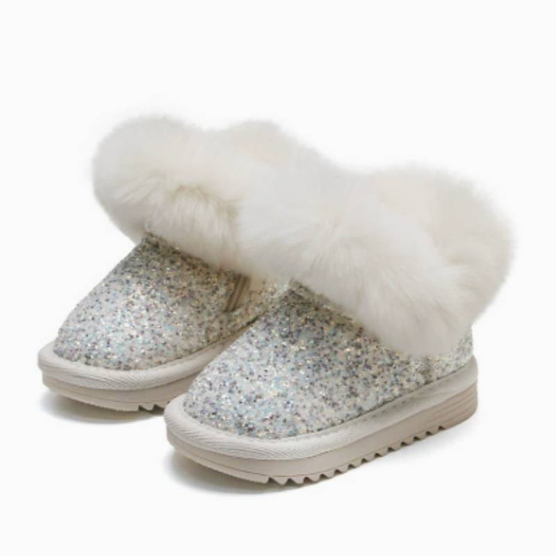 Mini Fashion™ - Varme og Stilfulde - Glimmer Vinterstøvler til børn Beige / 29 (6-7 år) | Pädagogisches Holzspielzeug von Mein Kleines Baby