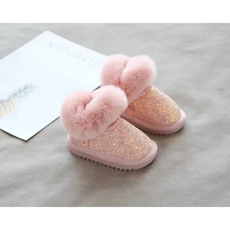 Mini Fashion™ - Varme og Stilfulde - Glimmer Vinterstøvler til børn Lyserød / 24 (3-4 år) | Pädagogisches Holzspielzeug von Mein Kleines Baby
