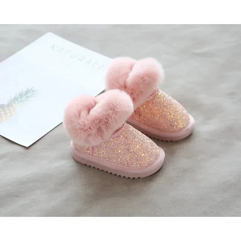 Mini Fashion™ - Varme og Stilfulde - Glimmer Vinterstøvler til børn Lyserød / 25 (4-5 år) | Pädagogisches Holzspielzeug von Mein Kleines Baby