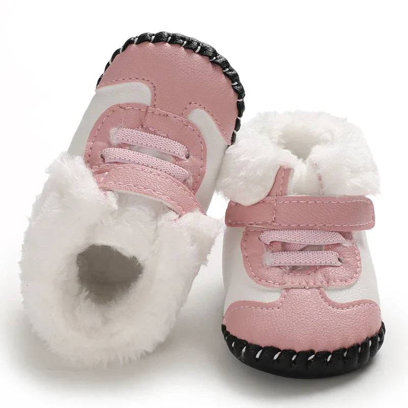 Mini Fashion™ - Verstellbarer Verschluss - Winterstiefel Rosa / 20 (12-18 Monate) | Pädagogisches Holzspielzeug von Mein Kleines Baby
