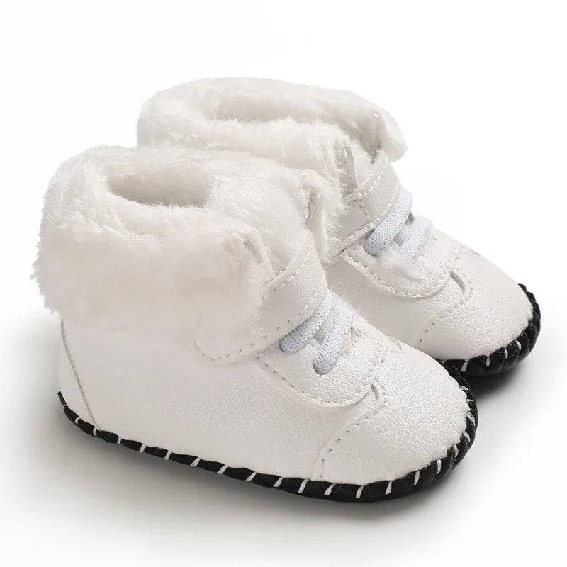 Mini Fashion™ - Verstellbarer Verschluss - Winterstiefel Weiß / 20 (12-18 Monate) | Pädagogisches Holzspielzeug von Mein Kleines Baby