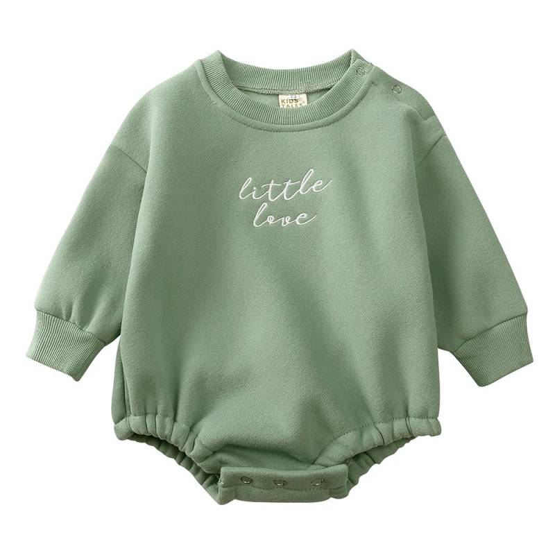 Mini Fashion™ - Warm&Bequem - Pullover-Strampler Grün / 73 (6-9 Monate) | Pädagogisches Holzspielzeug von Mein Kleines Baby