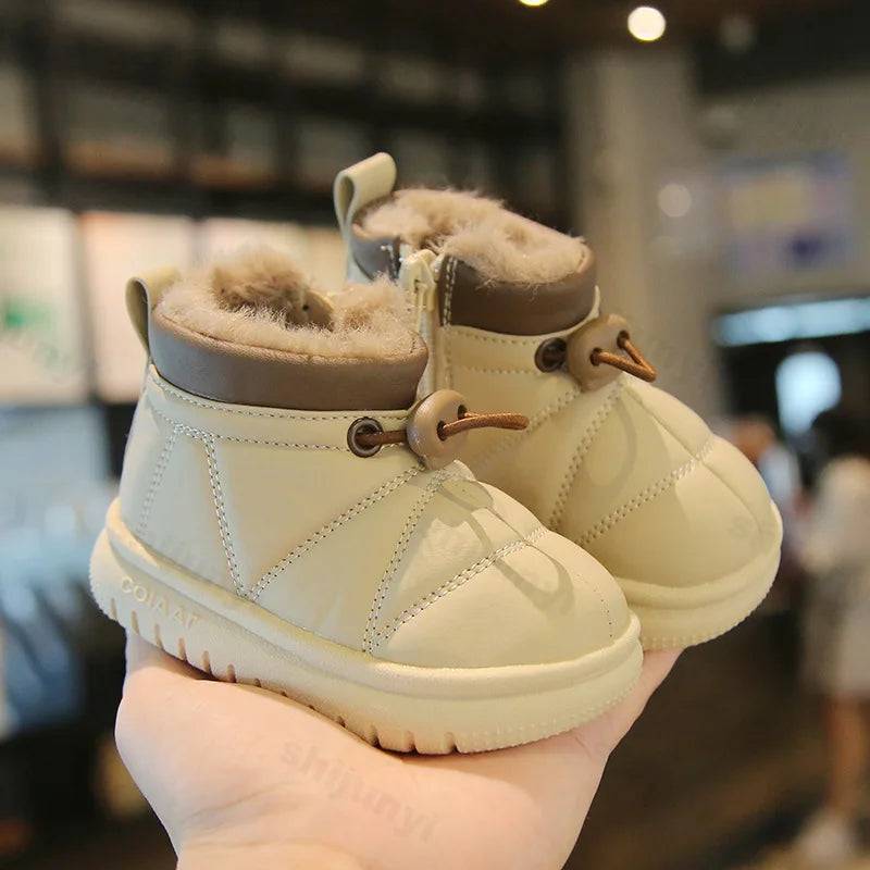 Mini Fashion™ - Warm&Gemütlich - Winterschuhe Beige / 20 (6-12 Monate) | Pädagogisches Holzspielzeug von Mein Kleines Baby