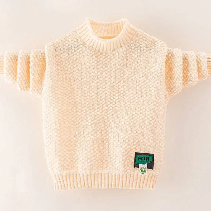 Mini Fashion™ - Warm&Stylisch - Oversize Pullover Cremeweiß / 160 (9 Jahre) | Pädagogisches Holzspielzeug von Mein Kleines Baby