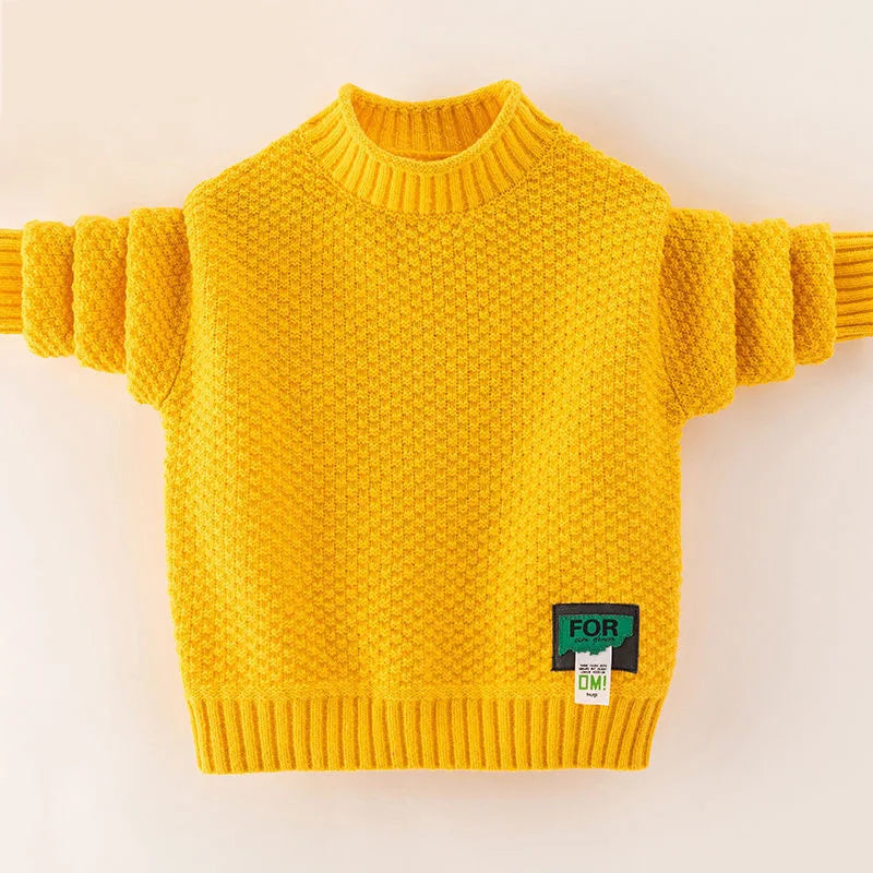 Mini Fashion™ - Warm&Stylisch - Oversize Pullover Gelb / 160 (9 Jahre) | Pädagogisches Holzspielzeug von Mein Kleines Baby