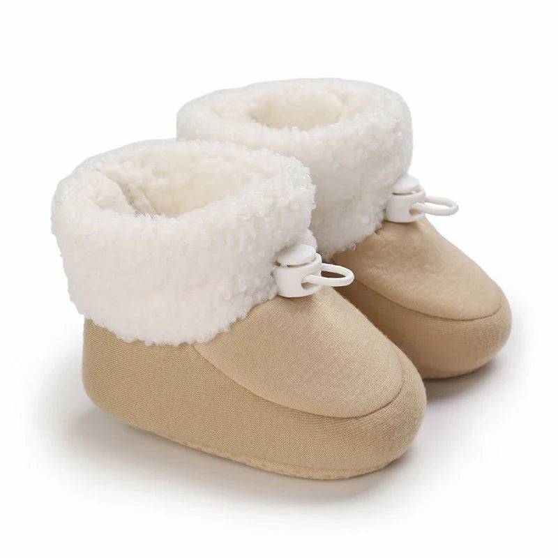 Mini Fashion™ - Warm&weich - Kinder-Winterstiefel Aprikose / 20 (12-18 Monate) | Pädagogisches Holzspielzeug von Mein Kleines Baby