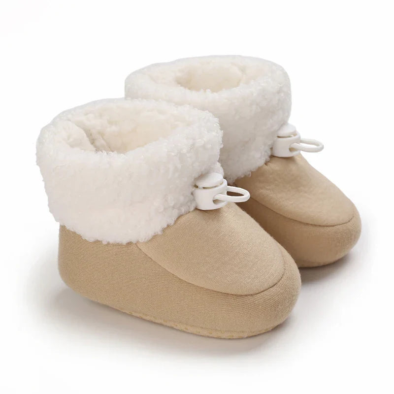 Mini Fashion™ - Warm&weich - Kinder-Winterstiefel Aprikose / 20 (12-18 Monate) | Pädagogisches Holzspielzeug von Mein Kleines Baby