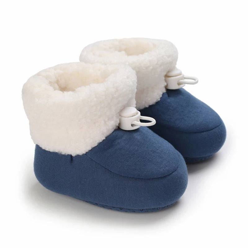 Mini Fashion™ - Warm&weich - Kinder-Winterstiefel Blau / 20 (12-18 Monate) | Pädagogisches Holzspielzeug von Mein Kleines Baby