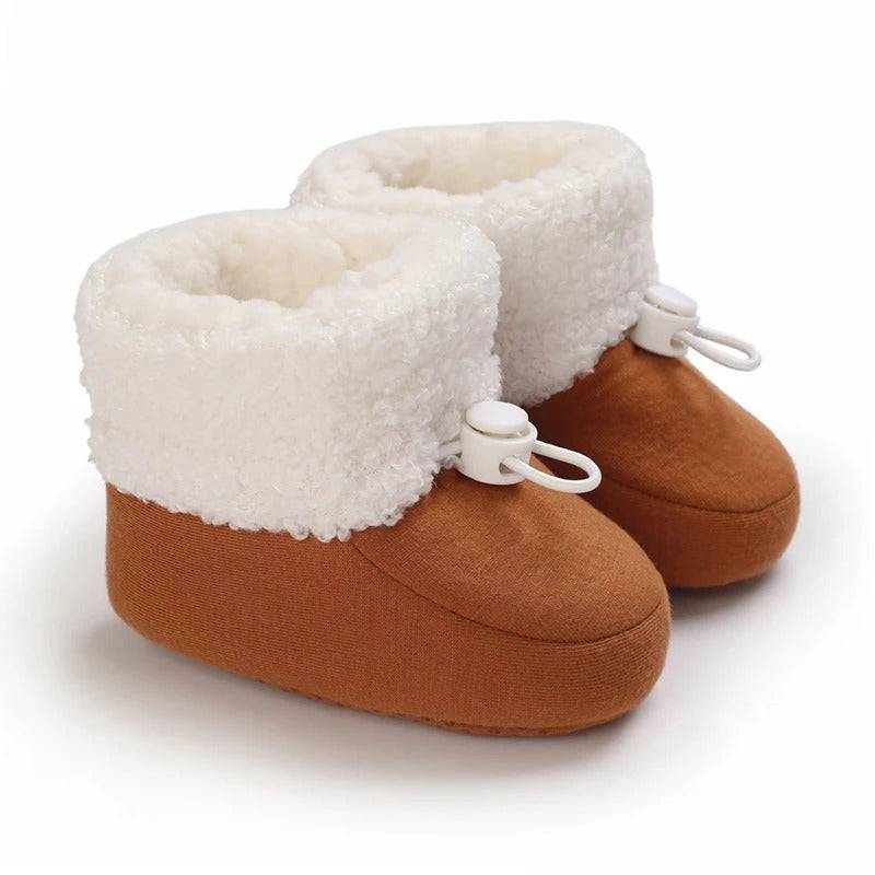Mini Fashion™ - Warm&weich - Kinder-Winterstiefel Braun / 20 (12-18 Monate) | Pädagogisches Holzspielzeug von Mein Kleines Baby