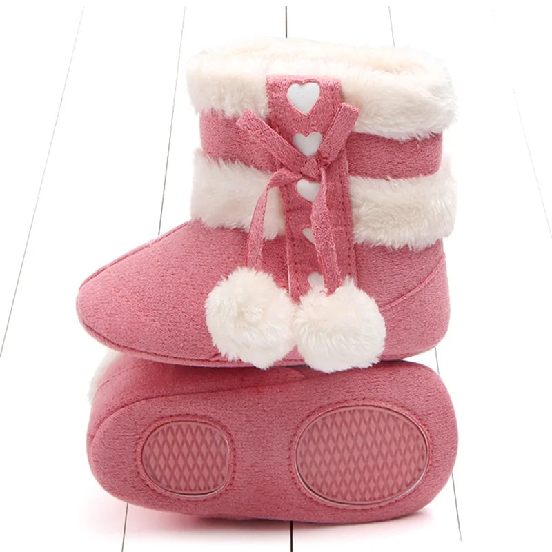 Mini Fashion™ - Warme Füße - Schneestiefel Rosa / 20 (15-24 Monate) | Pädagogisches Holzspielzeug von Mein Kleines Baby