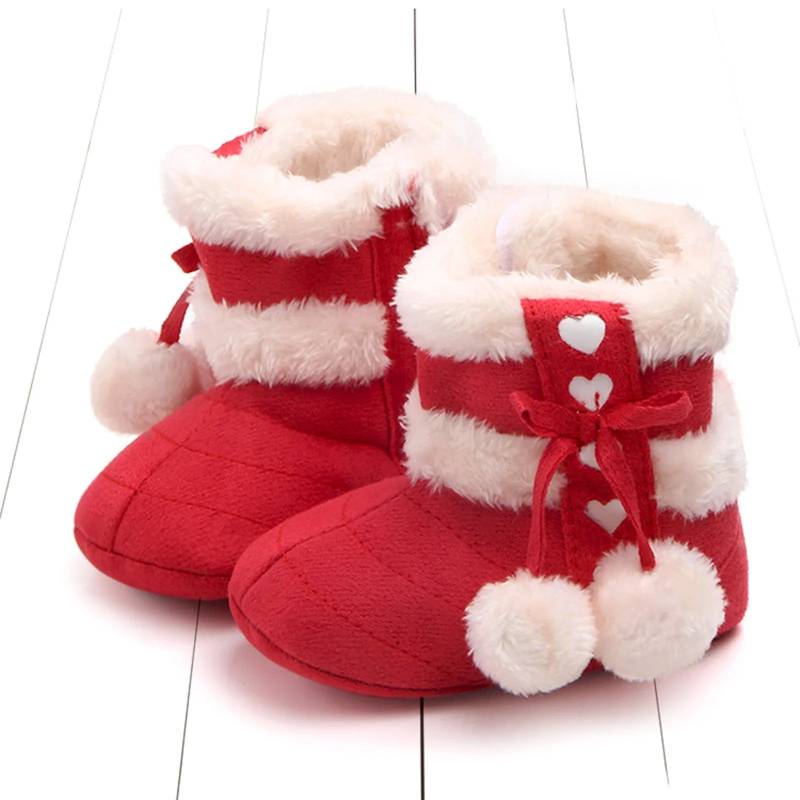 Mini Fashion™ - Warme Füße - Schneestiefel Rot / 20 (15-24 Monate) | Pädagogisches Holzspielzeug von Mein Kleines Baby
