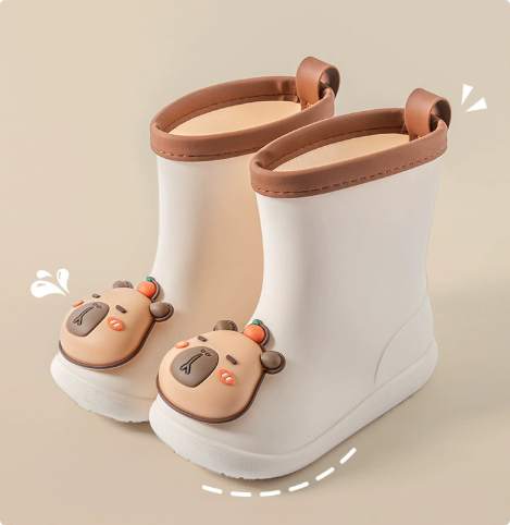 Mini Fashion™ - Wasserdicht für Kinder - Regenstiefel Weißer Bär / 30 (7-8 Jahr) | Pädagogisches Holzspielzeug von Mein Kleines Baby