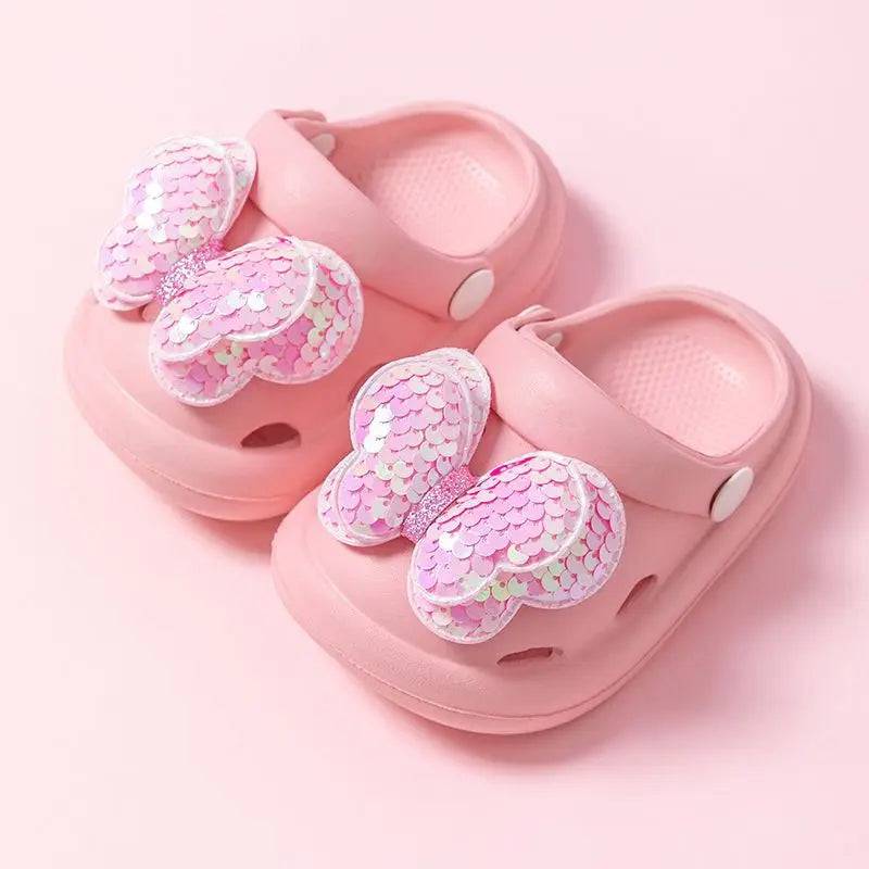 Mini Fashion™ - Weiche Sandalen - Mädchenhausschuhe Rosa / 24 (1-2 Jahr) | Pädagogisches Holzspielzeug von Mein Kleines Baby
