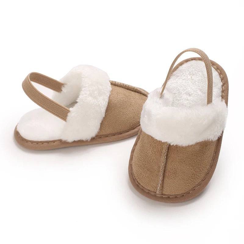 Mini Fashion™ - Weiche Sohlen - Kinderhausschuhe Aprikose / 20 (6-12 Monate) | Pädagogisches Holzspielzeug von Mein Kleines Baby