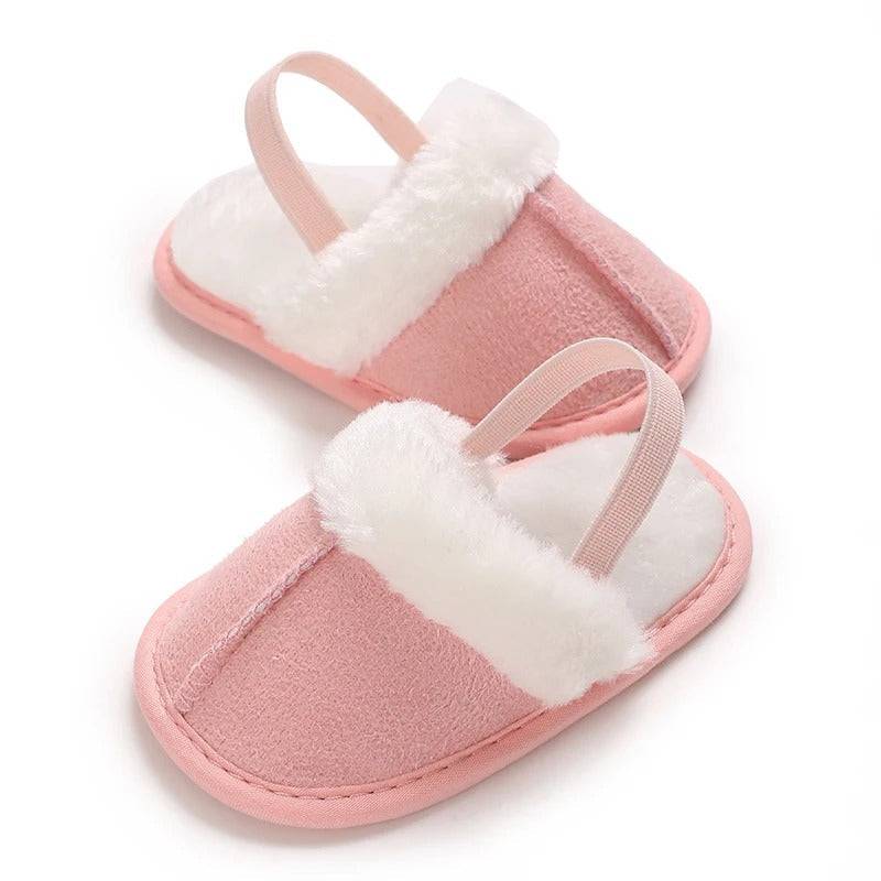 Mini Fashion™ - Weiche Sohlen - Kinderhausschuhe Rosa / 20 (6-12 Monate) | Pädagogisches Holzspielzeug von Mein Kleines Baby