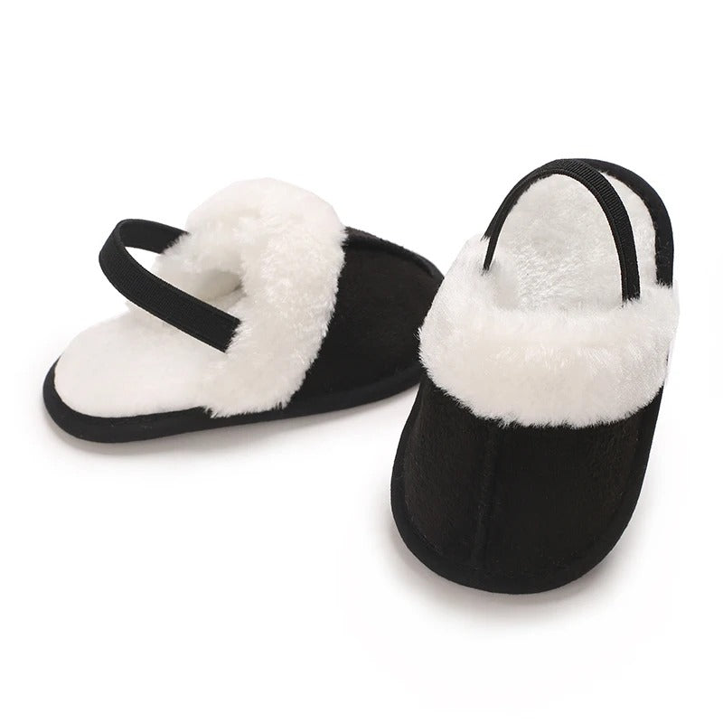 Mini Fashion™ - Weiche Sohlen - Kinderhausschuhe Schwarz / 20 (6-12 Monate) | Pädagogisches Holzspielzeug von Mein Kleines Baby