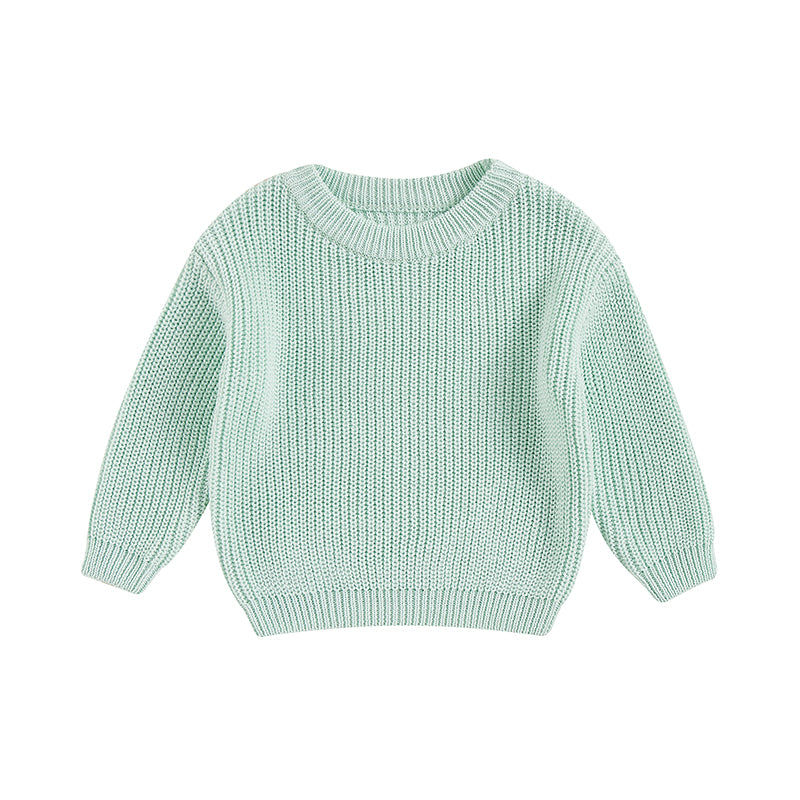 Mini Fashion™ - Weicher&bequemer - Gestrickter Kinderpullover Blau / 66 (3-6 Monate) | Pädagogisches Holzspielzeug von Mein Kleines Baby