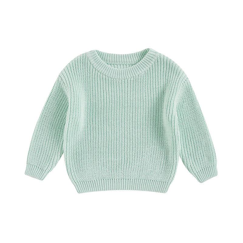 Mini Fashion™ - Weicher&bequemer - Gestrickter Kinderpullover Blau / 66 (3-6 Monate) | Pädagogisches Holzspielzeug von Mein Kleines Baby