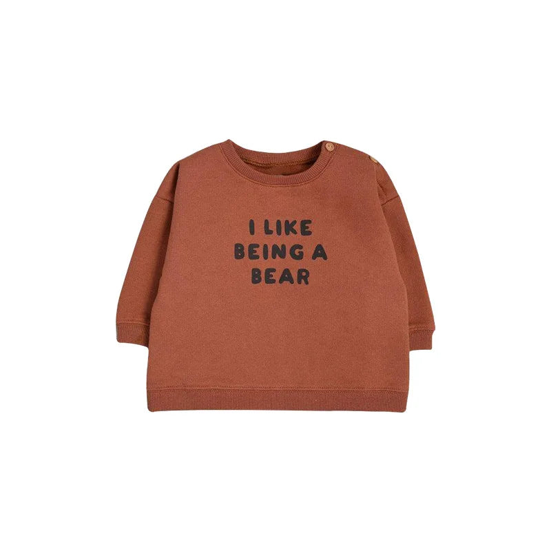Mini Fashion - Bequemes und stilvolles Bekleidungsset - Baby Outfit T-Shirt -'Ich bin gerne ein Bär'/ 90 (18–24 Monate) L | Pädagogisches Holzspielzeug von Mein Kleines Baby