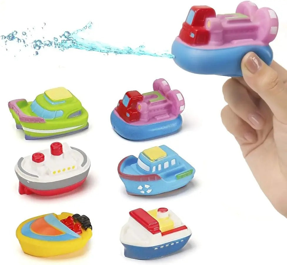 Mini Ferry™ - Planschen&Spielen - Wasserspielzeug Boot 6 Boote | Pädagogisches Holzspielzeug von Mein Kleines Baby