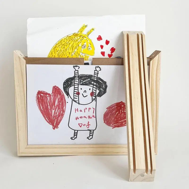 Mini Masterpiece -Ändern&Bewundern - Konstram för barn | Pädagogisches Holzspielzeug von Mein Kleines Baby