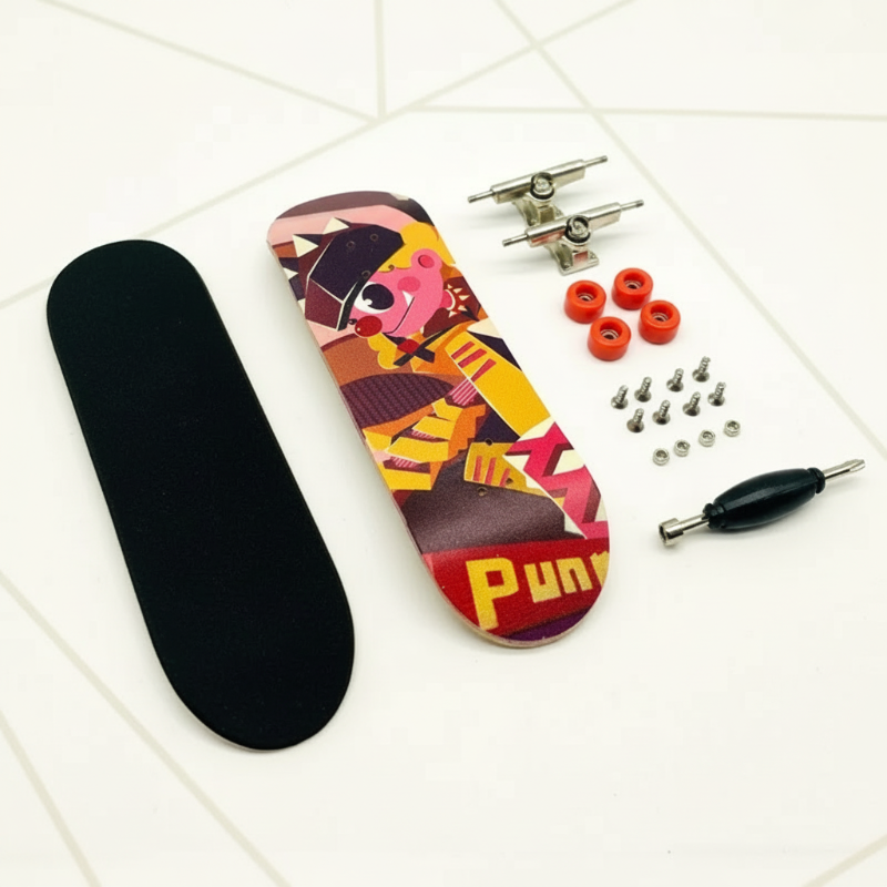 MiniDeck – Robust og fleksibel – Finger-skateboard Dreng 3 | Pädagogisches Holzspielzeug von Mein Kleines Baby