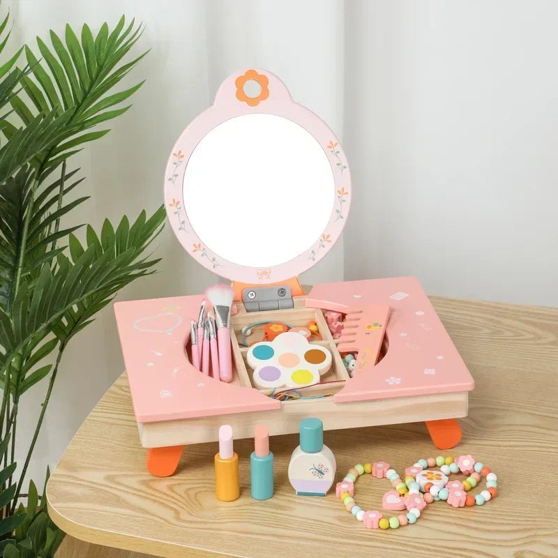 MiniDresser– Lernspielzeug&Rollenspiel– Frisiertisch für Kinder | Pädagogisches Holzspielzeug von Mein Kleines Baby