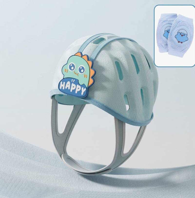 MiniShield – Leicht und atmungsaktiv - Kopfschutz für Kinder Dino / Minishield + 2x Knieschoner | Pädagogisches Holzspielzeug MiniShield – Leicht und atmungsaktiv - Kopfschutz für Kinder Dino / Minishield + 2x Knieschoner | Pädagogisches Holzspielzeug von Mein Kleines Baby