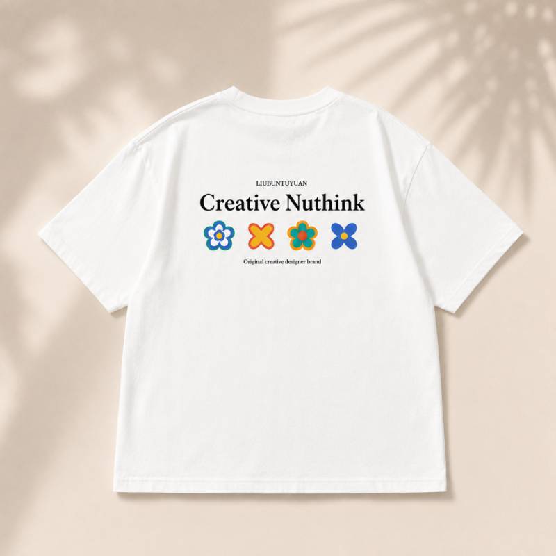 MiniStyle – Qualität & Stil – „Creative Nuthink“-T-Shirt Weiß / 120 (4–5 Jahre) | Pädagogisches Holzspielzeug von Mein Kleines Baby