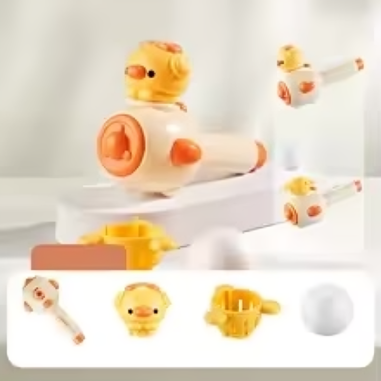 Montessori Blowing Toy™ - Fertigkeiten und Kommunikation verbessern - Montessori Blasen Spaß Spielzeug 2 in 1 gelb | Pädagogisches Holzspielzeug von Mein Kleines Baby
