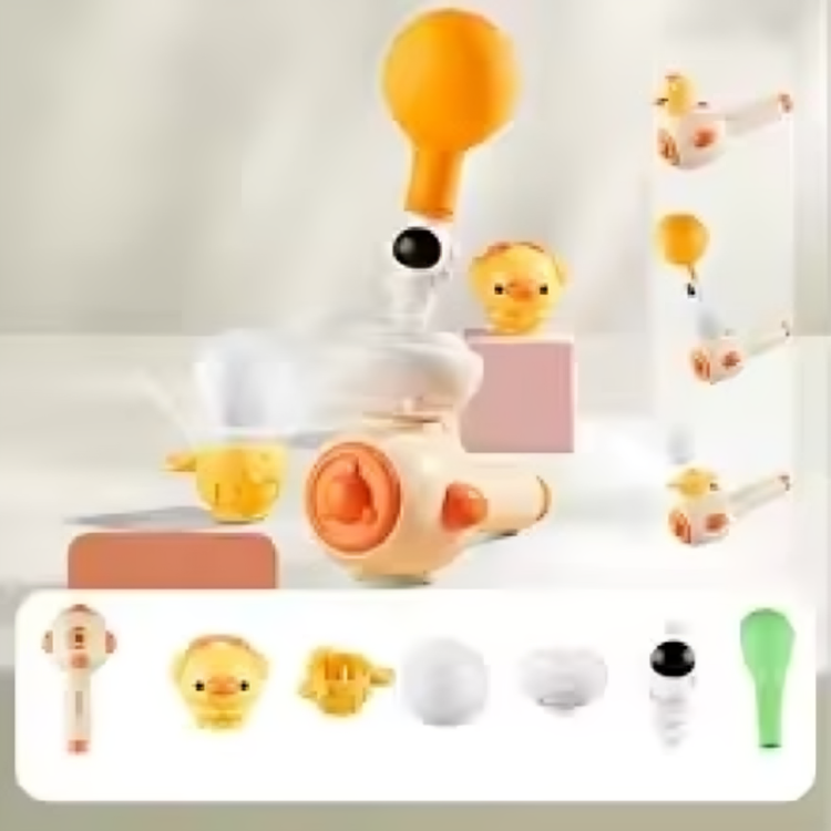 Montessori Blowing Toy™ - Fertigkeiten und Kommunikation verbessern - Montessori Blasen Spaß Spielzeug 3 in 1 gelb | Pädagogisches Holzspielzeug von Mein Kleines Baby