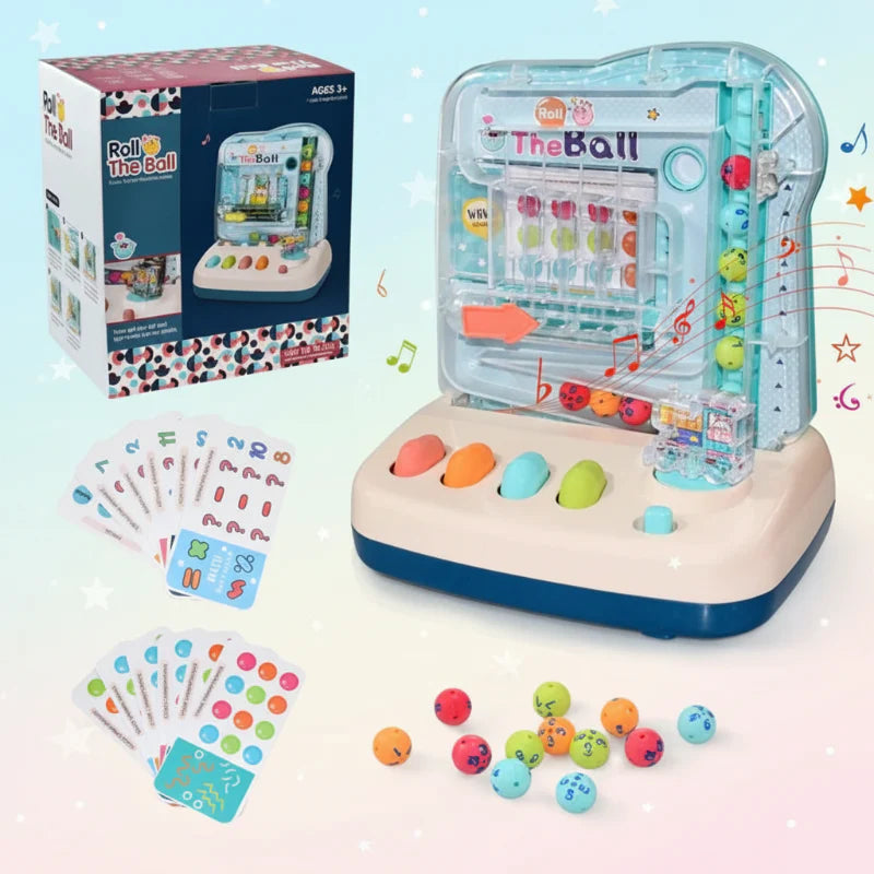 Montessori Math Track Game – Lernen & Logik – Kugelbahn-Spiel Blau / Automatisch | Pädagogisches Holzspielzeug Montessori Math Track Game – Lernen & Logik – Kugelbahn-Spiel Blau / Automatisch | Pädagogisches Holzspielzeug von Mein Kleines Baby