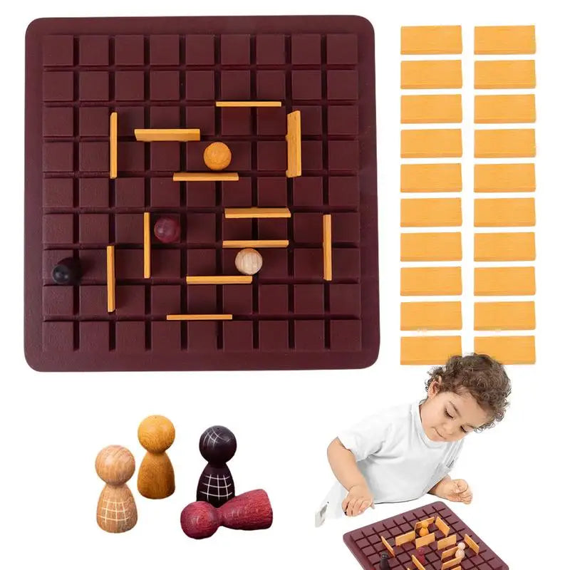 Moving Maze™ - Der Spaß eines Labyrinths - Brettspiel | Pädagogisches Holzspielzeug von Mein Kleines Baby