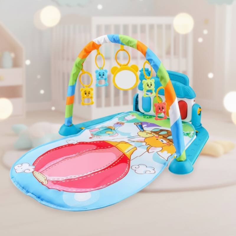 Musical Baby Play Gym – Farbenfroh & lehrreich – Baby-Gymnastikmatte Heißluftballon | Pädagogisches Holzspielzeug Musical Baby Play Gym – Farbenfroh & lehrreich – Baby-Gymnastikmatte Heißluftballon | Pädagogisches Holzspielzeug von Mein Kleines Baby