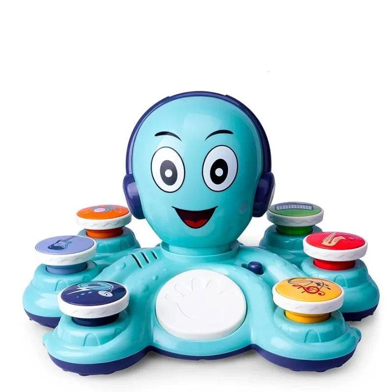 Musical Octo™ - Oktopus Musik Party - Musikspielzeug Blau | Pädagogisches Holzspielzeug von Mein Kleines Baby