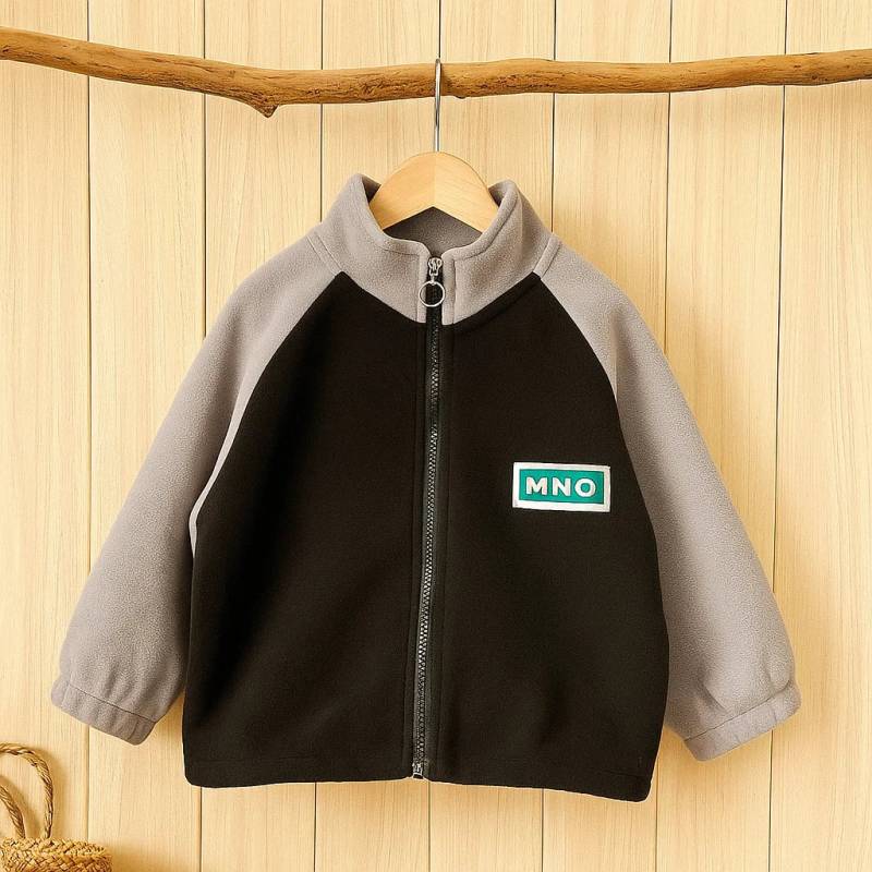 NordSoft– Bequem&isolierend– Lammwolle"Look&Feel"Strickjacke Schwarz / 100 (3 Jahre) | Pädagogisches Holzspielzeug von Mein Kleines Baby