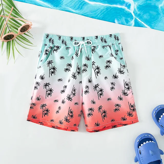 OceanBee– Cool&Sommerlich– Badehose mit weicher Innenhose Verlauf / 130 (9–10 Jahre) | Pädagogisches Holzspielzeug von Mein Kleines Baby