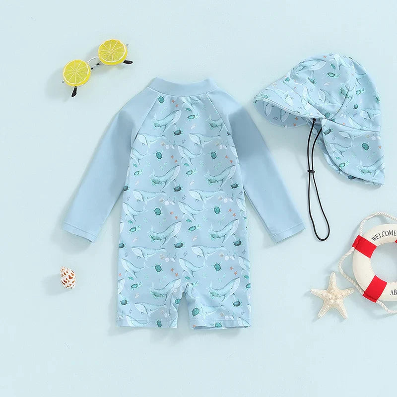 OceanHug– Sonnig&Weich– Badeset Blau / 100 (12–24 Monate) | Pädagogisches Holzspielzeug von Mein Kleines Baby