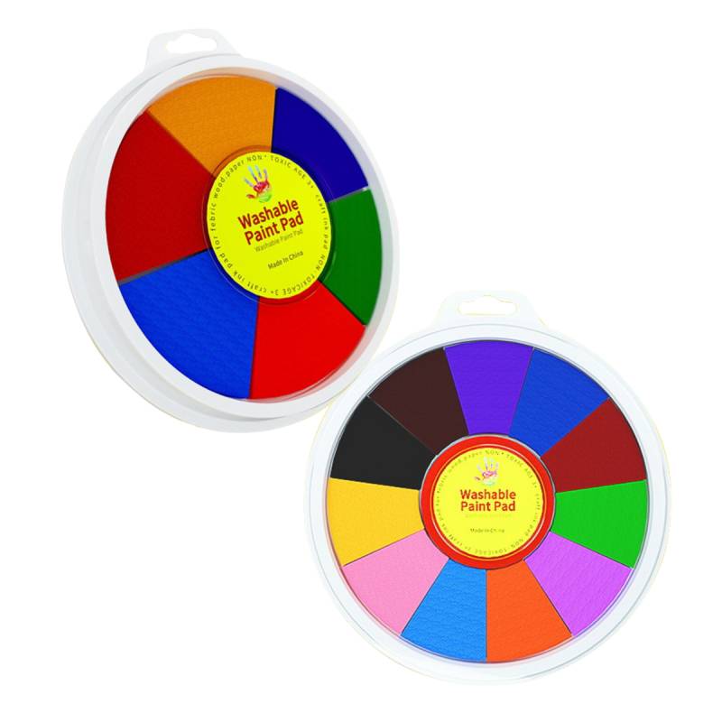 Paint Wheel™ - Stunden der Kreativität - Malset 2er-Set + KOSTENLOSES Fingerfarben-Buch | Pädagogisches Holzspielzeug von Mein Kleines Baby