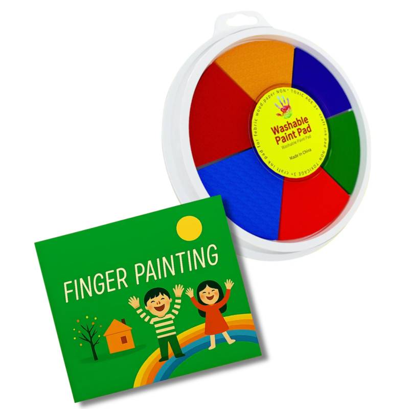 Paint Wheel™ - Stunden der Kreativität - Malset 6 Farben | Pädagogisches Holzspielzeug von Mein Kleines Baby